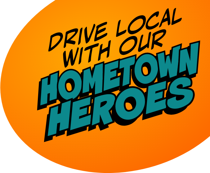 Drive with our local hometown heroes
